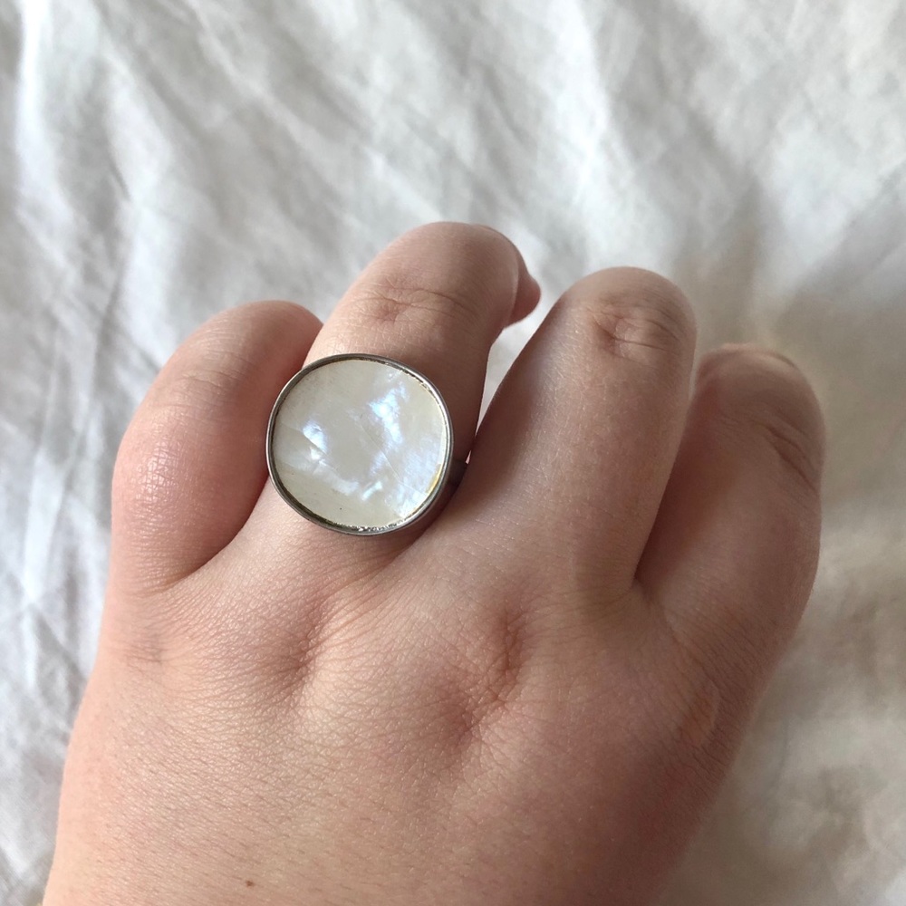Mother of pearl cocktail ring!